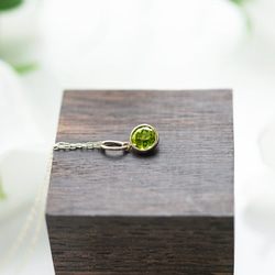 K10 40cm Necklace with Peridot 第2張的照片