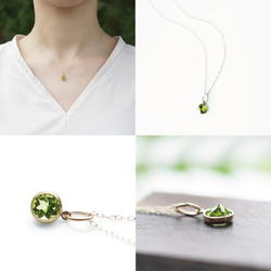 K10 40cm Necklace with Peridot 第4張的照片