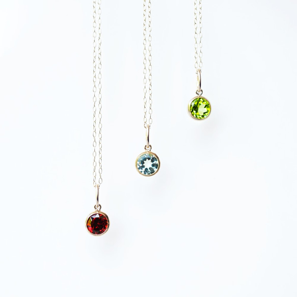 K10 40cm Necklace with Peridot 第8張的照片