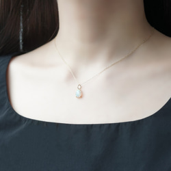 K10 40cm Necklace with Opal. 第3張的照片