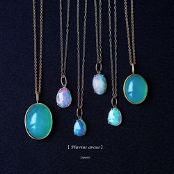 K10 40cm Necklace with Opal. 第5張的照片