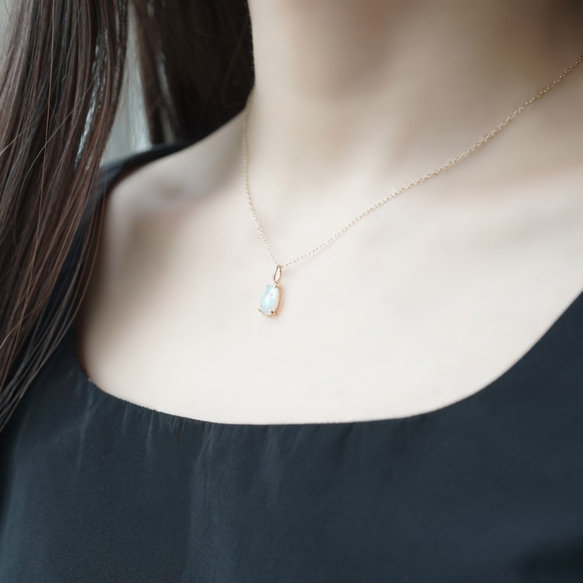K10 40cm Necklace with Opal. 第9張的照片