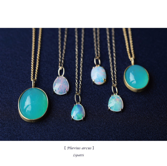 K10 40cm Necklace with Opal. 第10張的照片