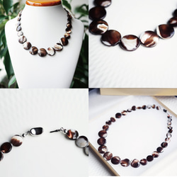50cm Necklace with  Brown Shell 第4張的照片