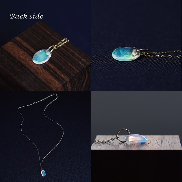 K10 40cm Necklace with Opal. 第4張的照片