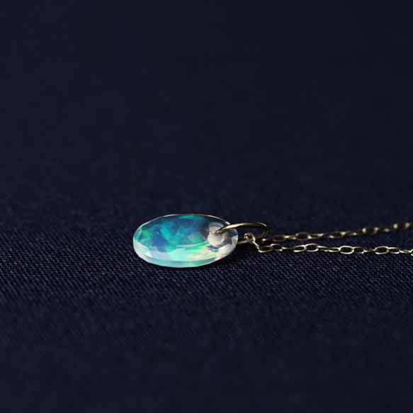 K10 40cm Necklace with Opal. 第6張的照片