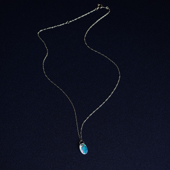 K10 40cm Necklace with Opal. 第7張的照片