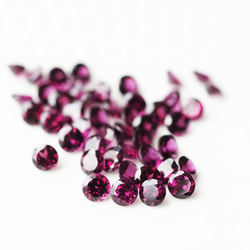 Silver925 K18 coating pierced earrings with Garnet 第9張的照片