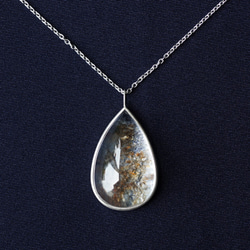 Silver925 50cm Necklace with Dumortierite in quartz. 第6張的照片