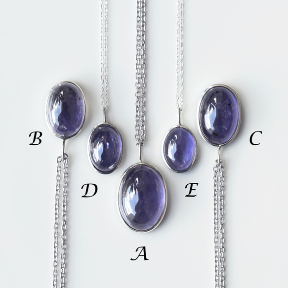 Silver925 45cm Necklace with Iolite. 第5張的照片