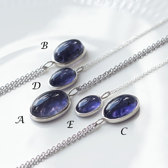 Silver925 45cm Necklace with Iolite. 第10張的照片