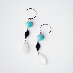 OUTLET☆14KGF pierced earring with moonstone. 第6張的照片