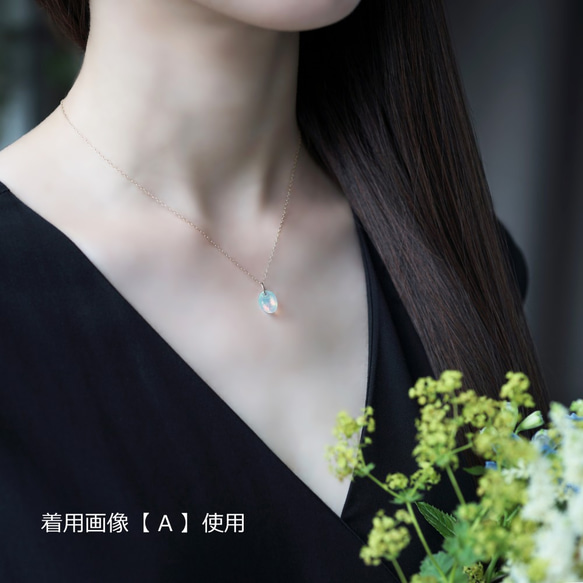 K10 40cm Necklace with Opal. 第3張的照片
