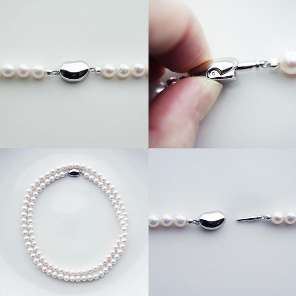 80cm Necklace with fresh water pearl 第4張的照片