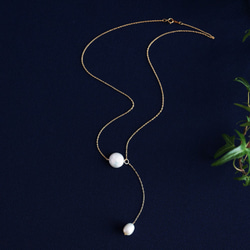 14KGF 50cm Necklace with Pearl(fresh water) 第8張的照片