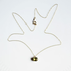 K18 40cm Necklace with Sphene 第3張的照片