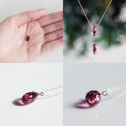 K10 40cm Necklace with Rubellite/Pink tourmaline 第4張的照片