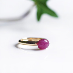 Free size ring with pink sapphire　＃11～ 第7張的照片