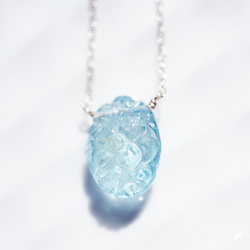 K10 40cm Necklace with Aquamarine 第8張的照片