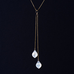 14KGF 50cm Necklace with white shell. 第1張的照片