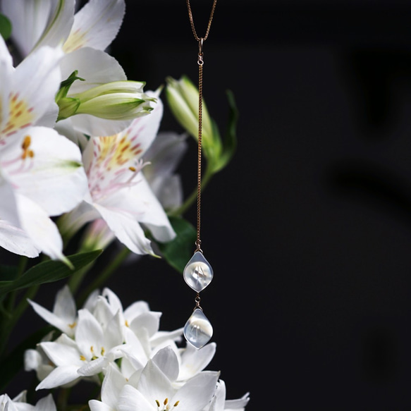 14KGF 50cm Necklace with white shell. 第8張的照片