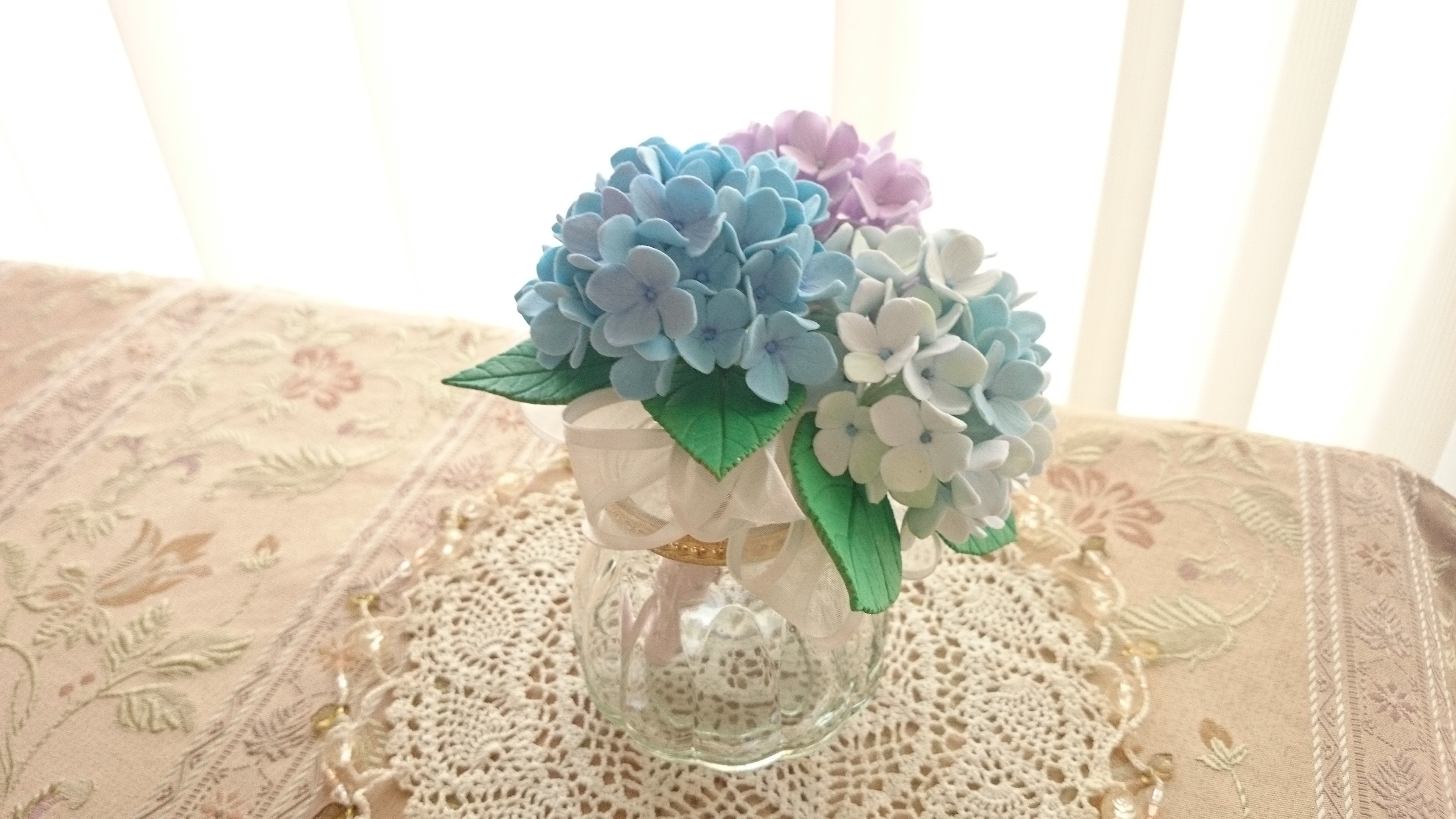 クレイフラワー little.t様♡専用 紫陽花(ピンク)