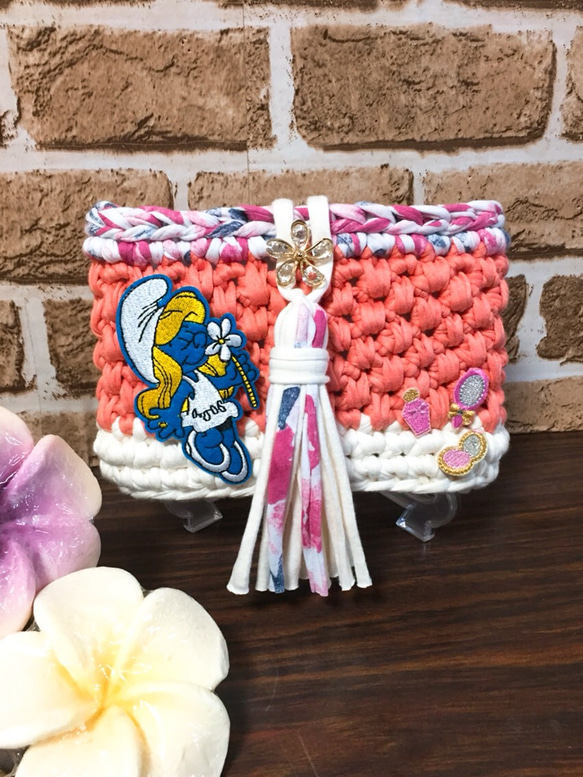 大きめ♬ マルチポーチ スマーフェット フックドゥ ズパゲッティ  