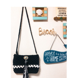 マクラメ✖️ダブルフリンジ♪ ロシアヤーン ズパゲッティ トート