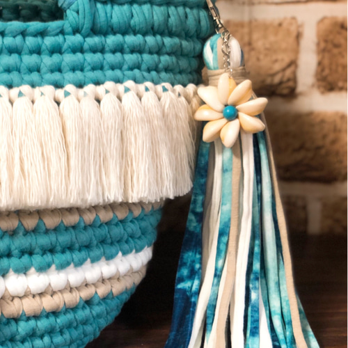 めちゃ大容量♪ アクアマリン ふわっとフリンジ フックドゥ  