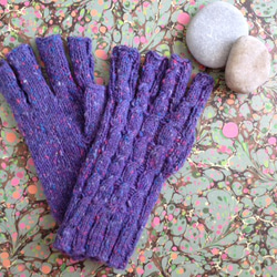 沒有免費送貨☆手指比法國手套✩淺紫色 第3張的照片
