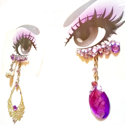 ❤VIP品★Queen VioletSpinel Tears★partyまつげ クィーン バイオレット スピネル ティア 3枚目の画像