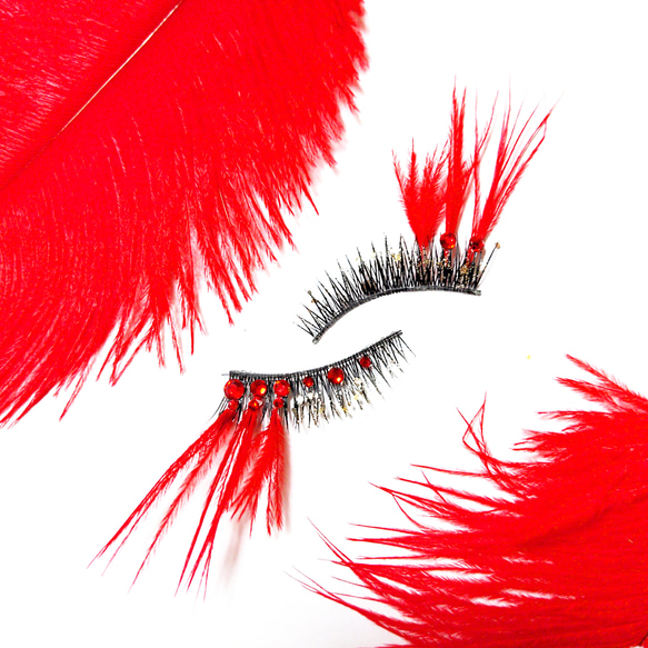 ❤感謝品★Carnival Red★partyまつげ カーニバル レッド●送無料●即買不可 5枚目の画像