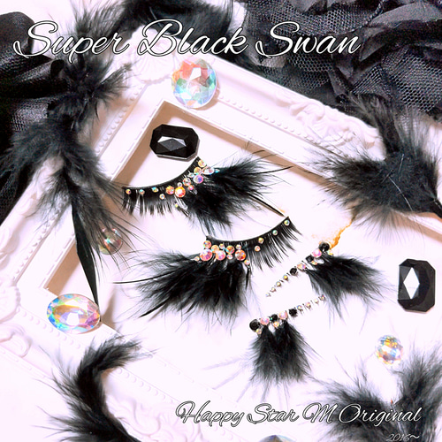 ❤★Super Black Swan★上下partyまつげスーパーブラックスワン ❤☆Super Black Swan☆上下partyまつげ スーパー ブラック