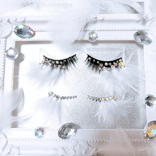 ❤★Super White Swan★上下partyまつげスーパーホワイトスワン ❤☆Super White Swan☆上下partyまつげ スーパー ホワイト