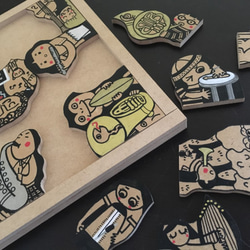イラスト木工パズル・アーティスト/インテリアにもなるアート作品