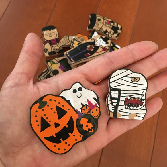 ハロウィンのイラスト木工パズル 5枚目の画像