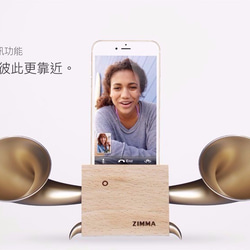 iPhone SEの次のモデルはZIMMAステレオスピーカー（ブナ+パールホワイト）を使用しています。 6枚目の画像