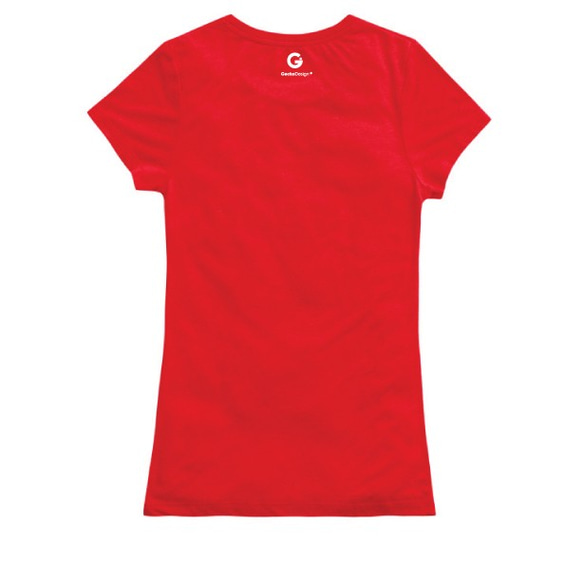 ラブデザインWenchuang Tシャツ（女性の適用可能なバージョン）（赤） 2枚目の画像