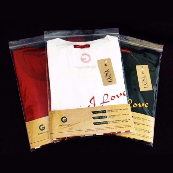 ラブデザインWenchuang Tシャツ（女性の適用可能なバージョン）（赤） 8枚目の画像