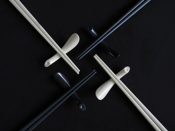 GeckoDesign Balanced 平衡箸筷架組 (簡約米白) 第5張的照片