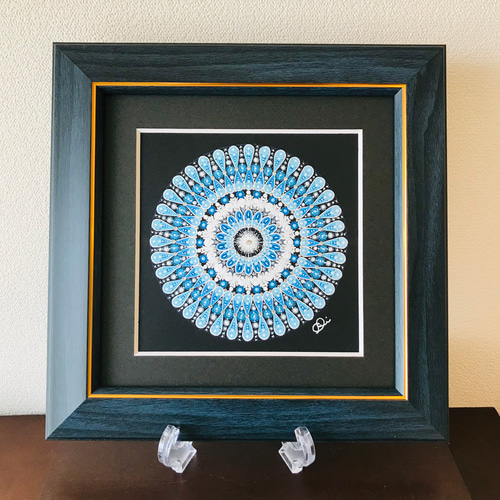 手描き曼荼羅アート原画＂しずくの詩(うた)＂ その他インテリア