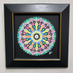 曼荼羅 絵画高さ110センチ×横71センチ 曼荼羅アート 