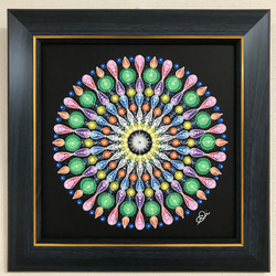 マンダラ鏡アート ダイヤモンドアート キット 鏡 ミラー マンダラ ダイヤモンド