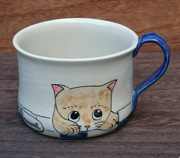 仲良しネコちゃんのマグカップ 1枚目の画像