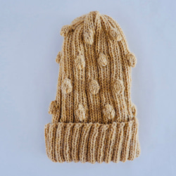 玉編み模様のニット帽04 2枚目の画像