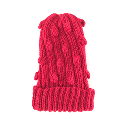 玉編み模様のニット帽06 2枚目の画像