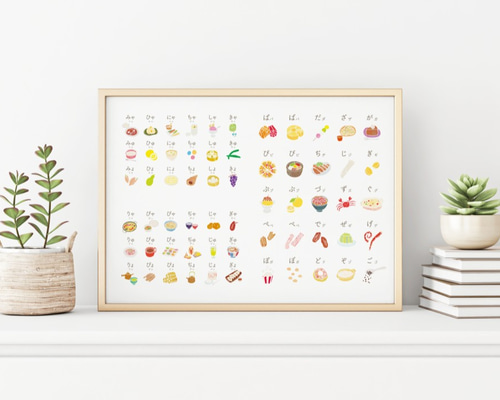 再販＞くいしんぼうさんの「あいうえお」（濁音・半濁音・拗音） A3