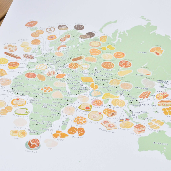 くいしんぼうさんの　世界地図「パン」ver. 5枚目の画像