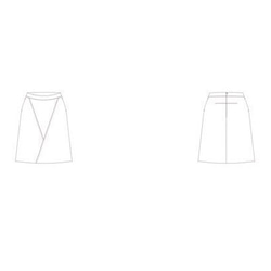 Creema限定販売 裏地・ポケット有りで1枚でキマる☆台形スカート/Sサイズ typeA 3枚目の画像