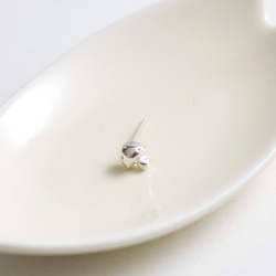 【童話系】小蘑菇針式耳環（單只）（1pc）手作純銀silver925  プチ キノコ 第2張的照片